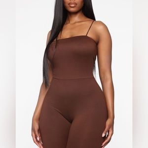 Brown jumpsuit